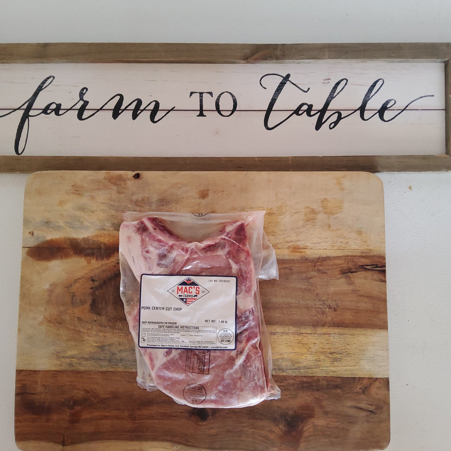 Center Cut Chops - 2 per package