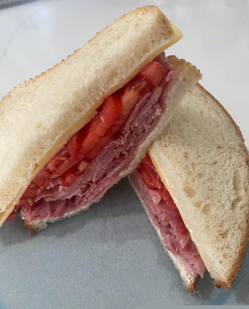 Sugar cured shaved ham